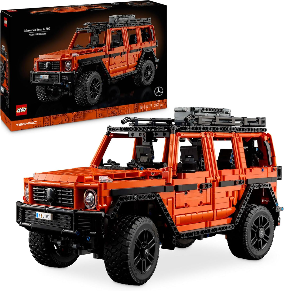 LEGO Technic Mercedes Benz G 500 Professional Line coche 4x4 maqueta adulto 2891 piezas suspension direccion funcional coleccion regalo 42177