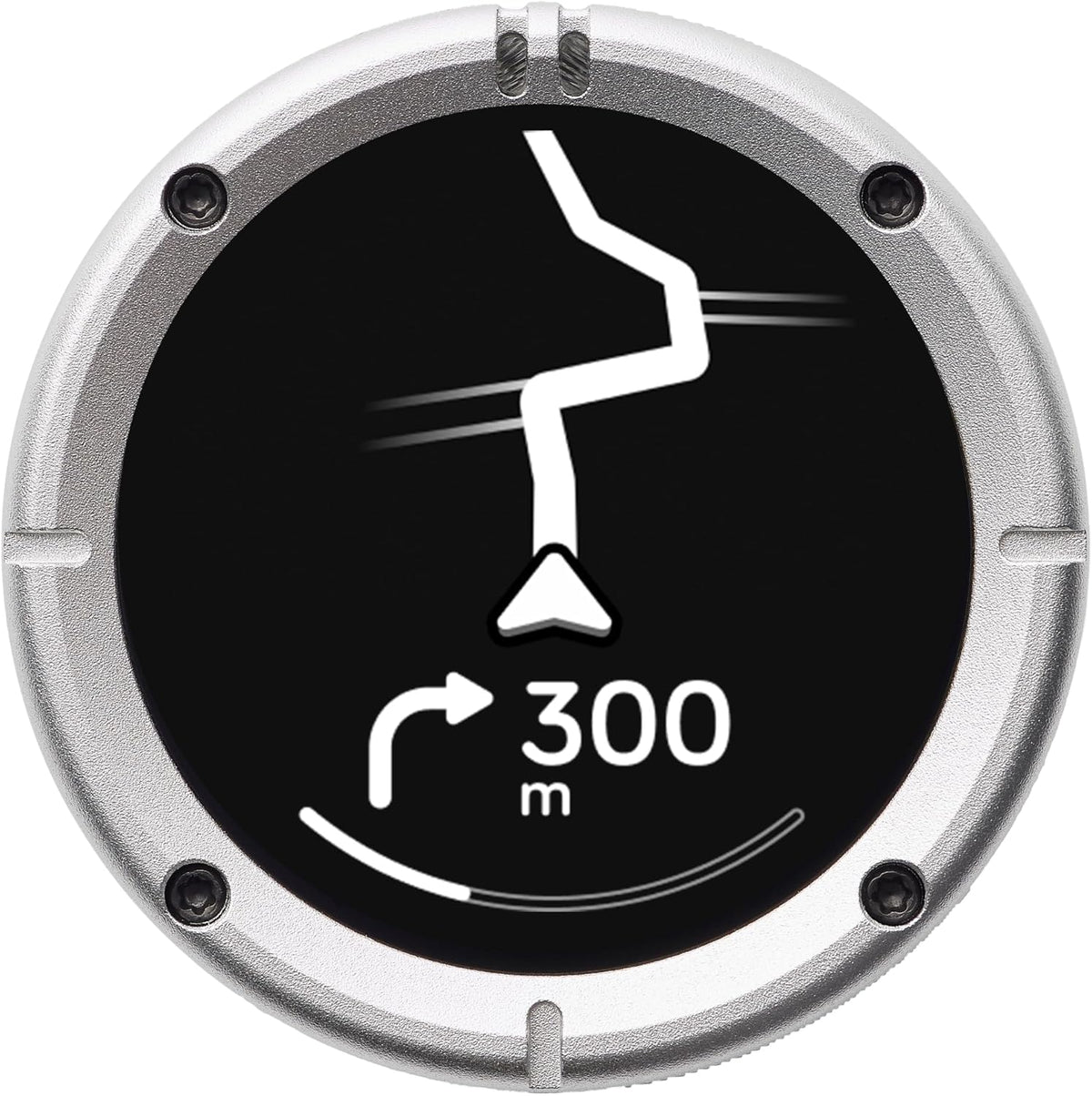 Navegador moto metálico IP67 - batería 14 horas y USB C - montaje correa resistente agua golpes