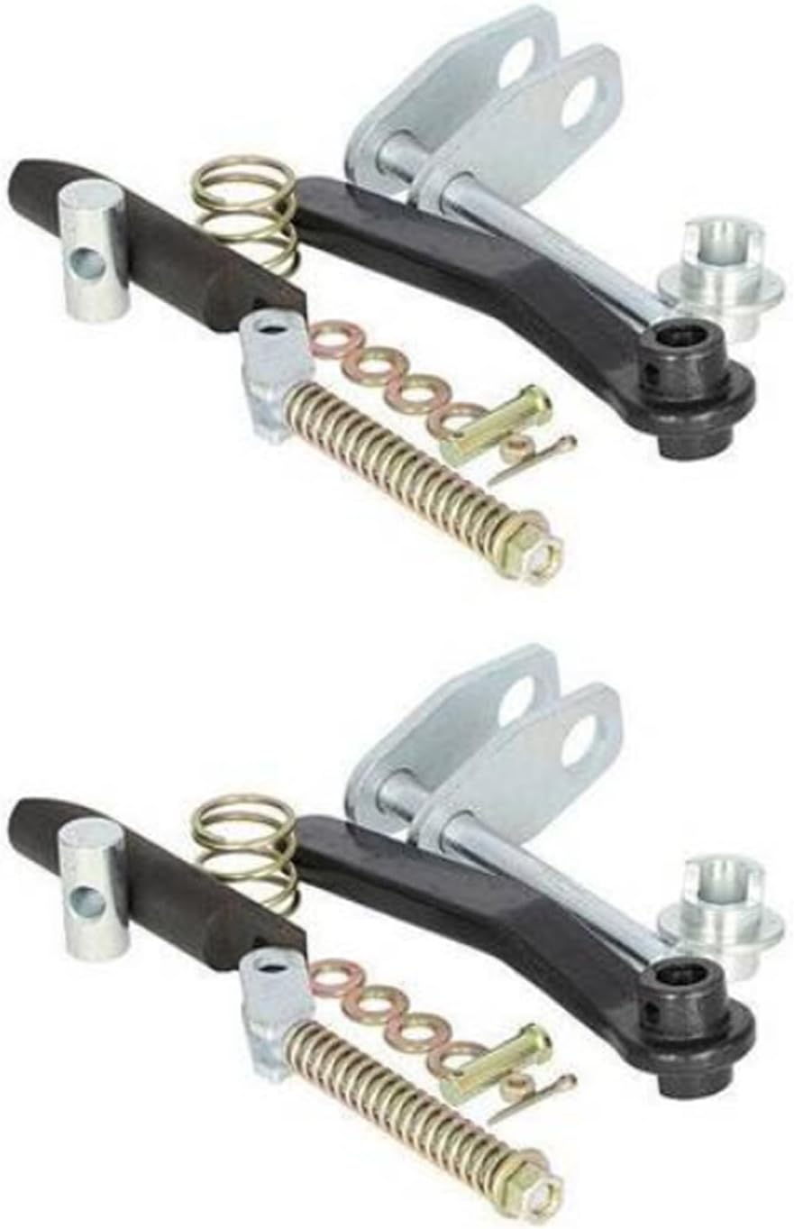 227873A1 H436001 pestillos de acoplador rápido - Kit de 2 piezas para Case IH 1840 1845C 1835C 1838 - Repuesto para minicargadora - Quueparts negro