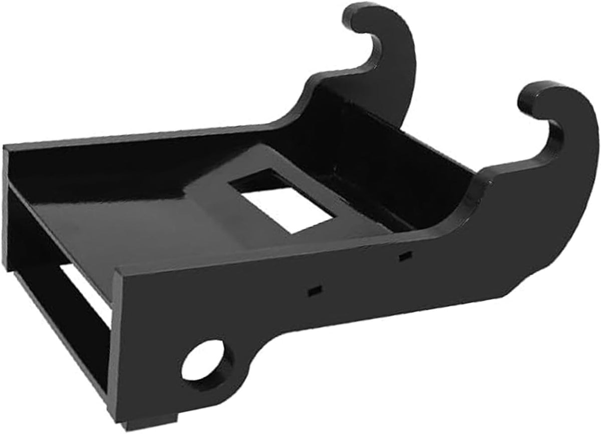 Srliya soporte de acoplador rápido para excavadora - Acero al manganeso de 0,75 pulgadas - Corte CNC y acabado negro - Para cambio rápido de cucharones e implementos