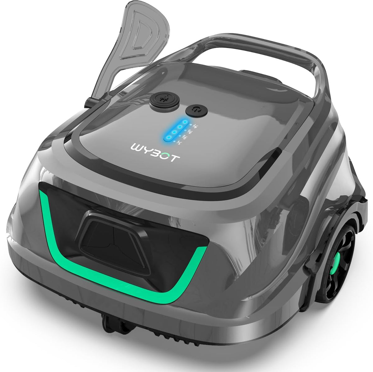 WYBOT A1 Robot limpiafondos de piscina - Para piscinas hasta 100 m2 con doble motor - Autonomía de 120 min y diseño antienredos - Funcionamiento sin cable con control de un botón
