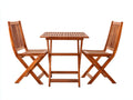 Conjunto de muebles de jardín madera 80x80x75 cm marrón - diseño plegable para exterior