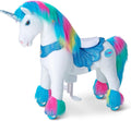 Unicornio correpasillos infantil - sin electricidad con freno y sonidos - montar interior exterior 4 a 7 años