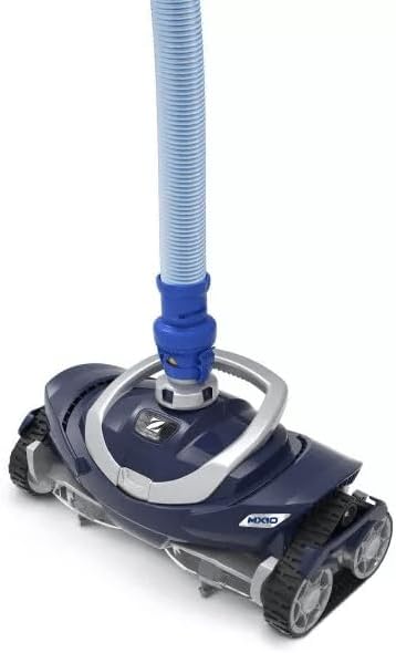 Zodiac MX10 limpiafondos hidráulico para piscina - Manguera de 12 m - Máximo rendimiento de limpieza y desplazamiento fácil - Estructura de plástico azul sin montaje