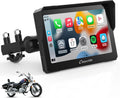 Pantalla GPS moto 7 pulgadas - CarPlay Android Auto inalámbrico - Bluetooth dual navegación Siri