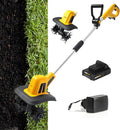 Cultivador inalámbrico 20 V 4 Ah - Ancho de labranza 25 cm y profundidad 22 cm - Cuchillas de acero al manganeso - Mango ajustable con batería y cargador