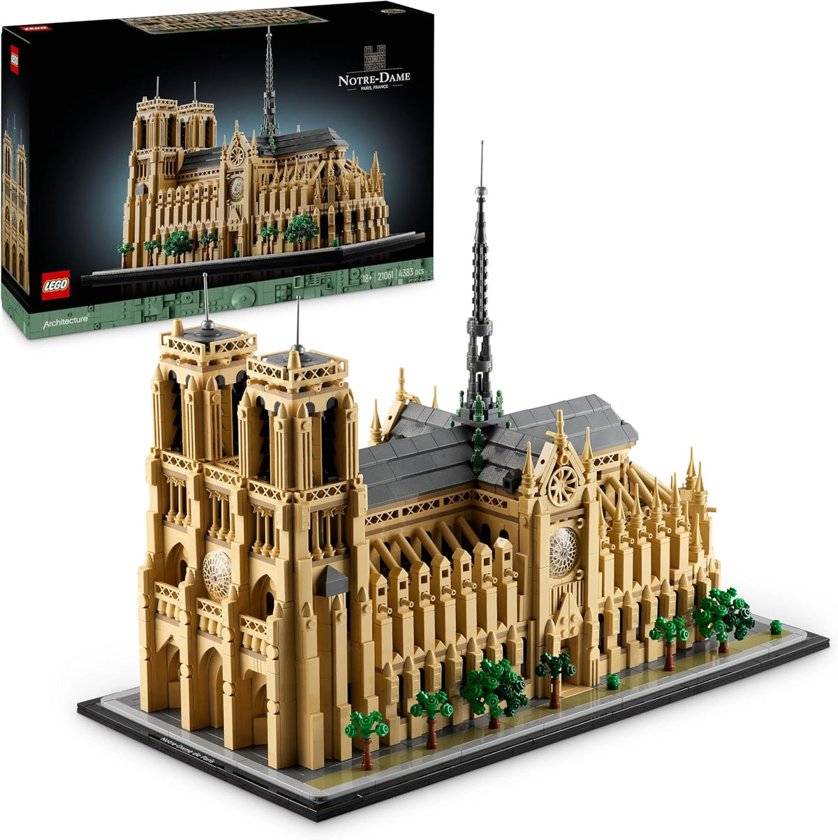 LEGO Architecture Notre Dame Paris maqueta catedral construccion adulto 4383 piezas edificio historico decoracion coleccion regalo 21061