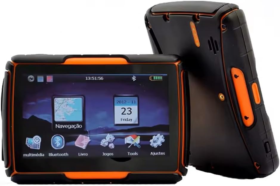 Navegador GPS moto 4.3 pulgadas IPX7 - mapa mundial gratuito - Bluetooth A2DP pantalla 480 x 272