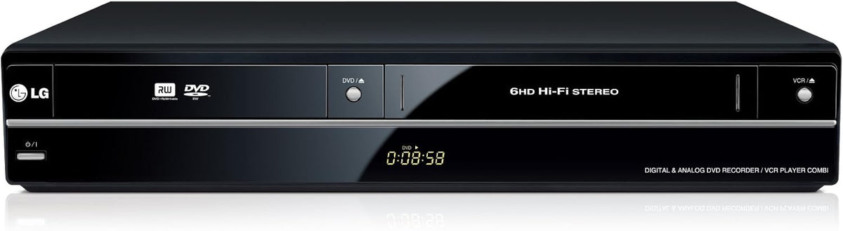 LG RCT699H Grabador DVD VCR HDMI DTS Dolby Digital Plus Sistema Multimedia Cine Hogar Negro