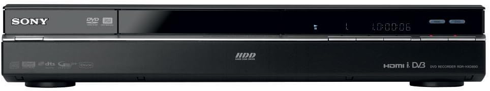 Sony RDR HXD995 Grabador DVD HDD 108MHz 10bit MP3 HDMI USB RF Sistema Multimedia Cine Hogar Negro - Sony RDR HXD995 Grabador DVD HDD - Sistema de Grabación Digital Avanzada para Cine en Casa