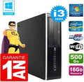HP Compaq 8300 SFF Core i3 3220 16GB RAM 500GB HDD DVD WiFi Windows 7 PC Reacondicionado Oficina Hogar Rendimiento Estable - HP Compaq 8300 i3 3220 500GB DVD WiFi - Ordenador de Sobremesa para Productividad