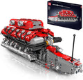 Motor V12 construcción motorizado - 3472 piezas plástico con batería - modelo STEM 69 x 32 x 25 cm
