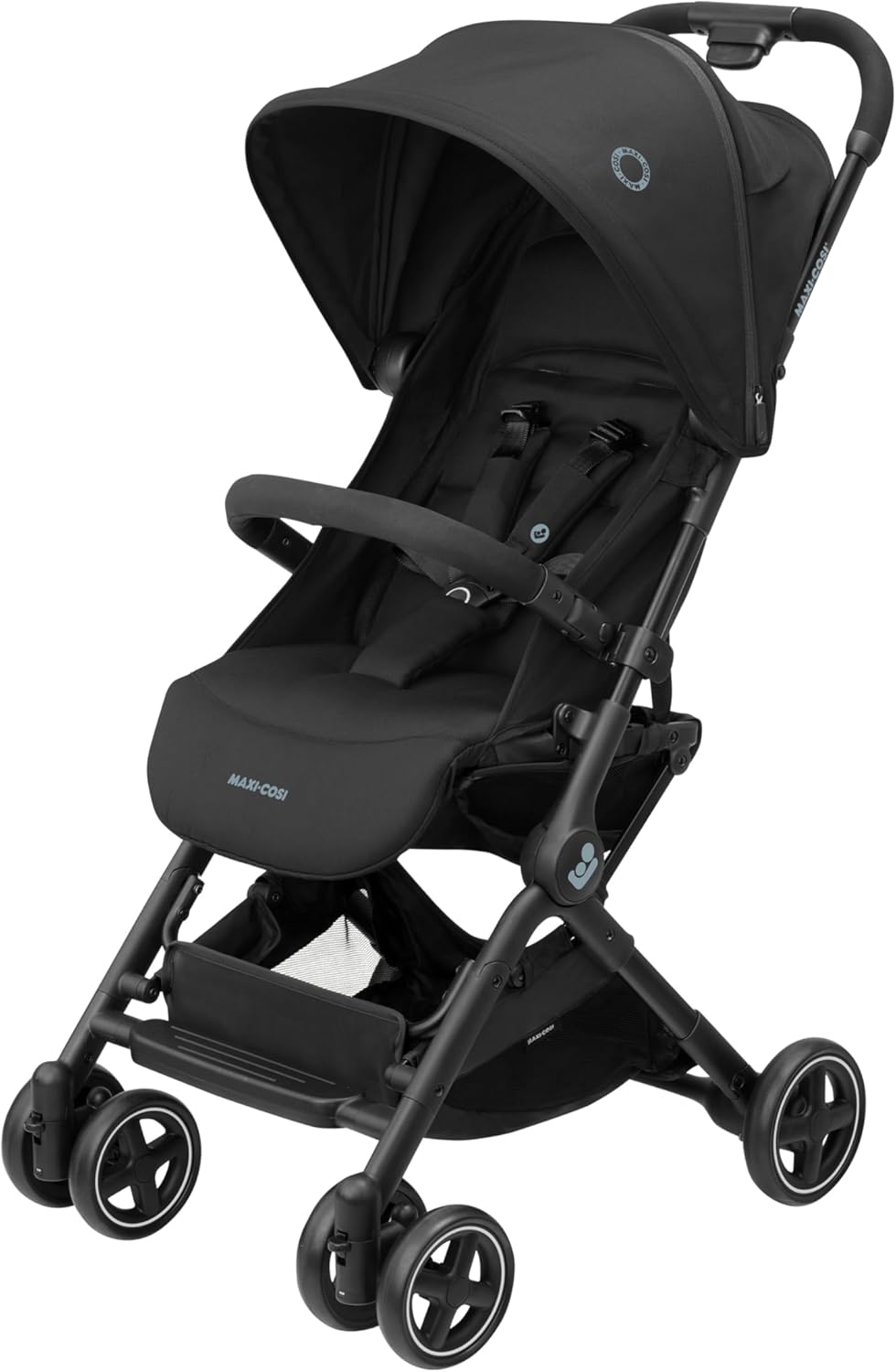 Maxi-Cosi Lara2 silla de paseo ligera - Desde nacimiento hasta 4 años y 22 kg - 3 reclinaciones con posición totalmente reclinada - Plegado automático Essential Black