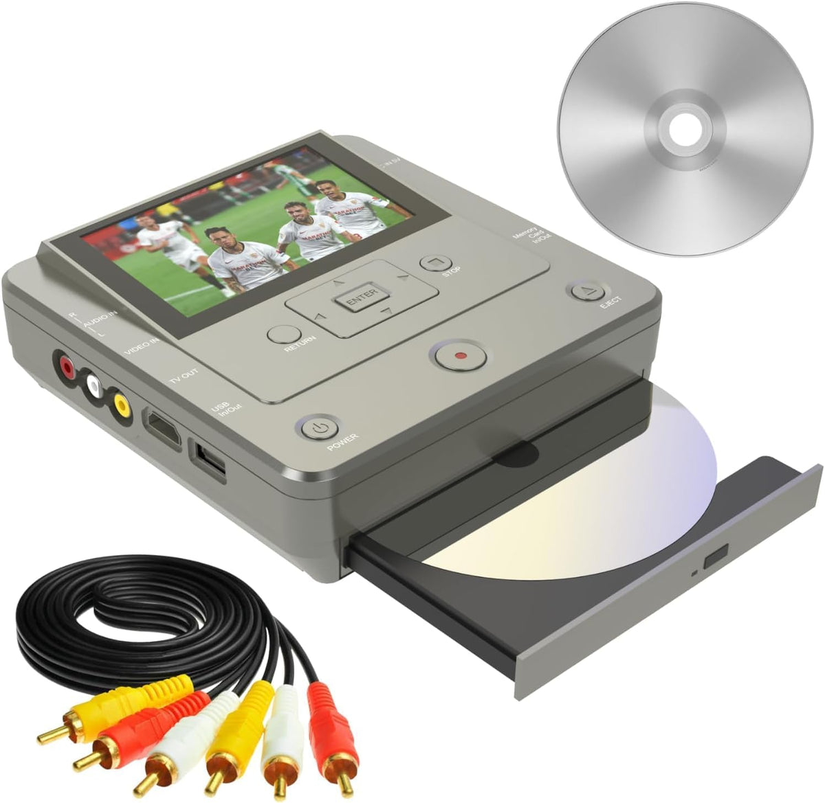 Grabadora multimedia VHS a DVD - WiFi USB SD HDD 10 DVD R - salida 1920 x 1080 para TV