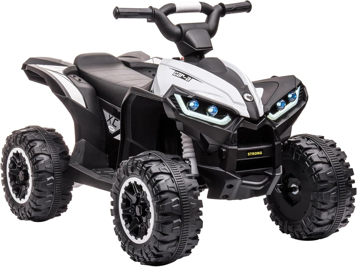 Quad eléctrico infantil 12 V 83,5 x 53 x 56 cm - 2 velocidades LED música bocina - ATV desde 3 años
