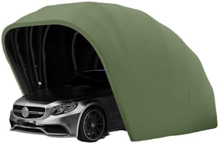 Refugio portátil para coche 5,5 x 2,5 x 2,3 m - Marco de acero inoxidable - Cubierta de tela Oxford - Cochera exterior para estacionamiento de vehículos