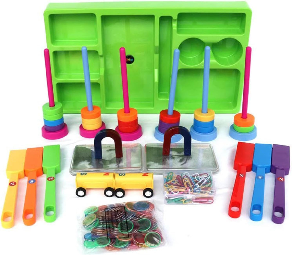 Juguetes Montessori de Material Magnético Juego Educativo de Exploración Científica Magnética Infantil Kit de Experimentos STEM Desarrollo Cognitivo - Juego Cientifico Magnetico - Aprendizaje Sensorial Infantil