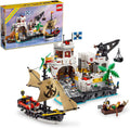 LEGO Icons Eldorado Fortress set pirata con barco y minifiguras maqueta arquitectura coleccion adulto 2509 piezas