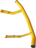 Kit de parachoques delantero para tractor cortacésped - Metal resistente - Compatible con Troy Bilt Cub Cadet Columbia MTD XT1 XT2 - Acabado negro y amarillo