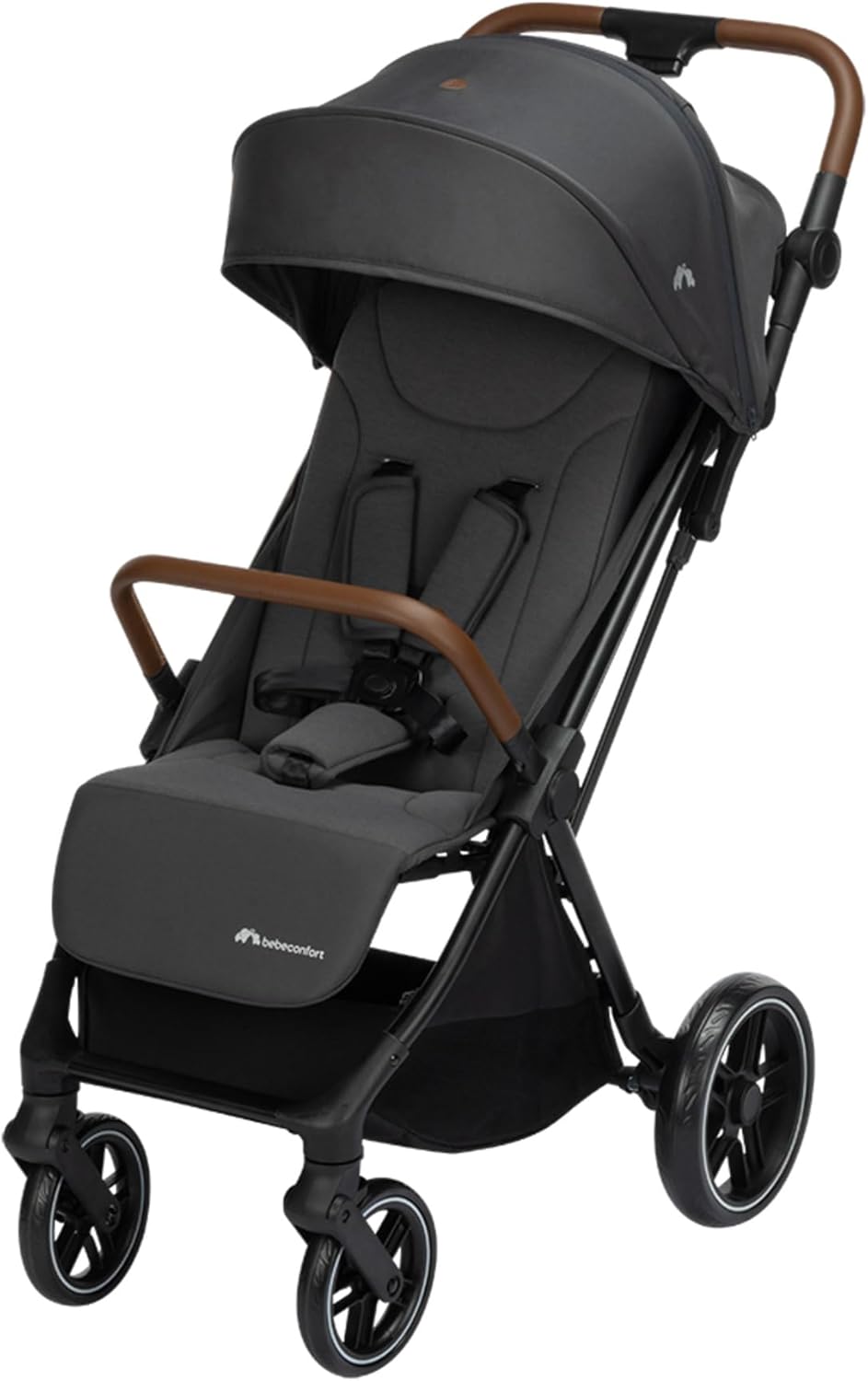 Silla de paseo plegable - Marco de aluminio color Mineral Graphite - Reclinación total y suspensión integrada - Plegado automático hasta 22 kg