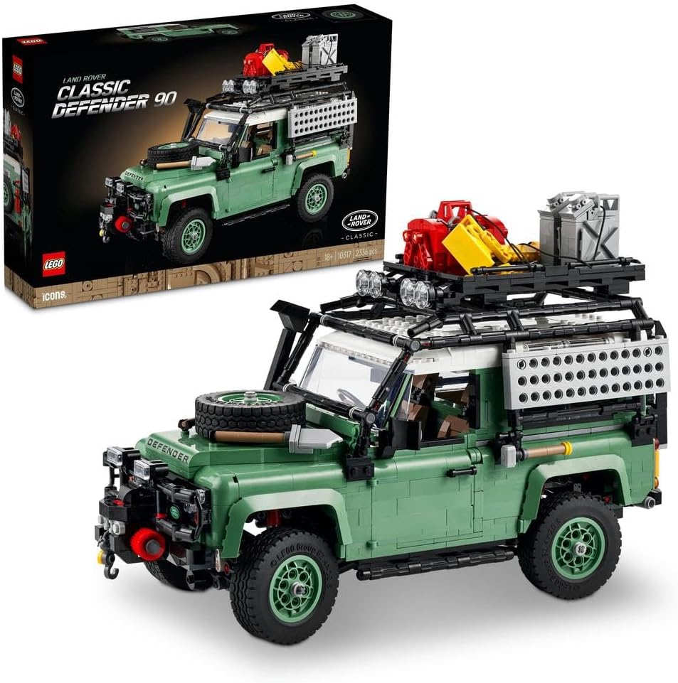 Maqueta todoterreno Defender 90 adultos - 2336 piezas plástico verde - vehículo coleccionable construcción