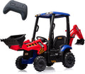 Tractor electrico infantil 4 en 1 12V excavadora buldozer control parental 2.4G bocina velocidad ajustable 2 a 4 km h juguete seguro niños 3 anos