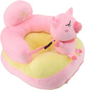 Soporte para Silla Infantil de Felpa con Respaldo Animales Dibujos Animados Aprendizaje de Sentarse con Apoyo Estable USB Niños Pequeños Respaldo Suave Ergonomico - Asiento de Apoyo Infantil - Entrenamiento Postural para Bebes