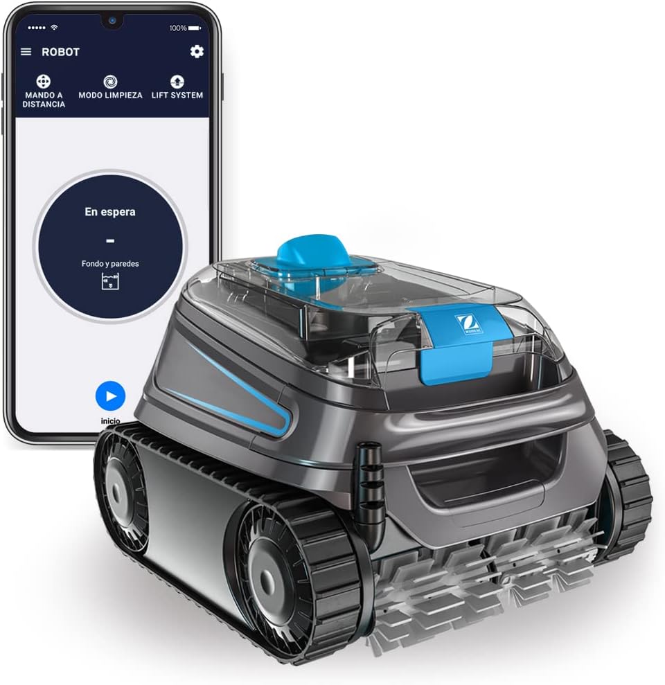 Zodiac CNX 40 iQ Robot limpiafondos - Para piscinas hasta 12 x 6 m con cable de 18 m - Limpia fondo paredes y línea de agua - Lift System doble filtración y control por app