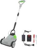 Cortacésped inalámbrico eléctrico 6500 rpm - Alturas de corte ajustables - Mango telescópico de aluminio - Compacto 59 x 37 x 24 cm para patio y jardín