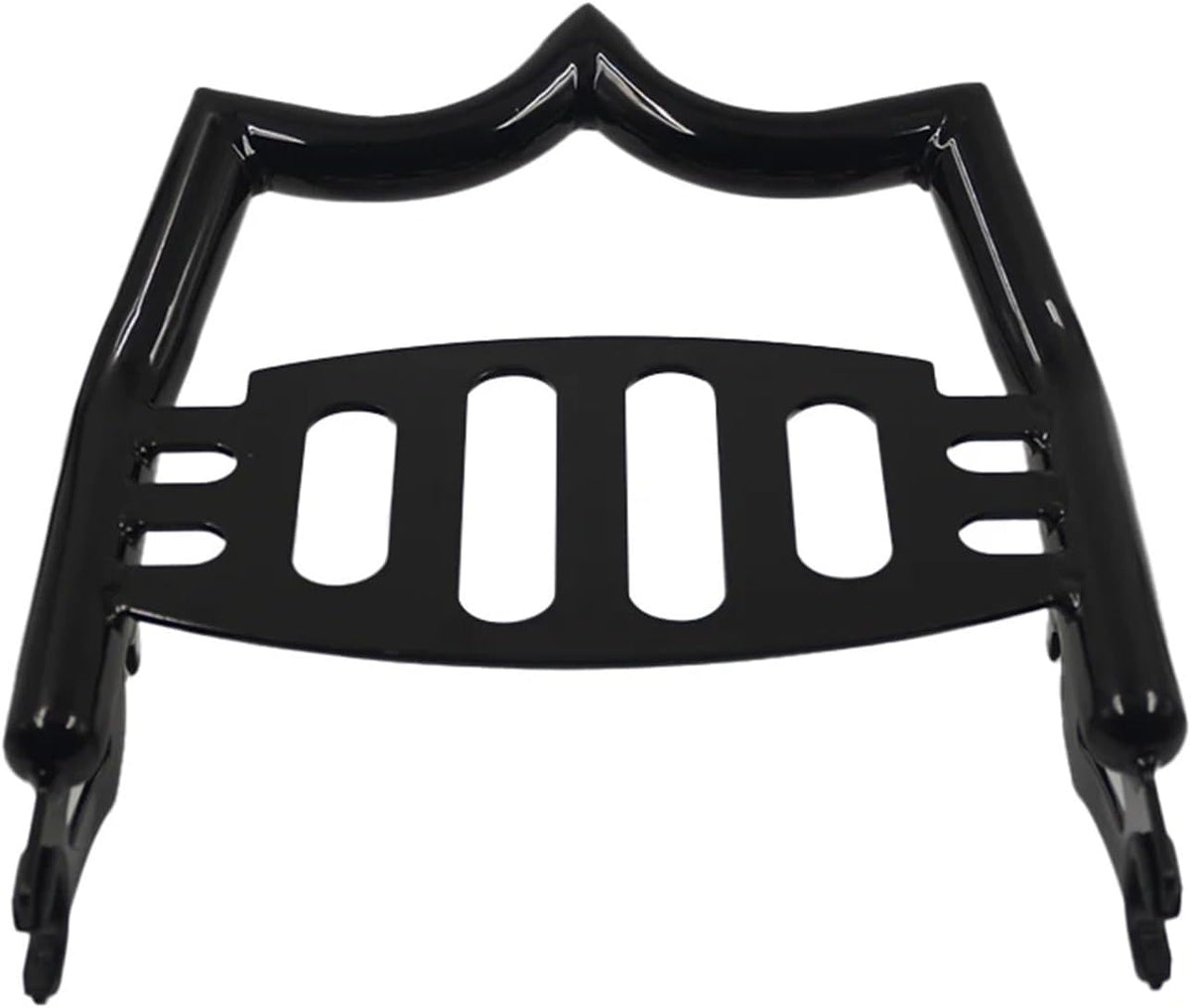Soporte GPS teléfono moto Road King Road Glide 2009 a 2024 - acero sólido negro - estilo corona navegación
