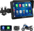 CARPURIDE W702 Pro Pantalla Carplay Moto 7 Pulgadas Impermeable Tactil Inalámbrico Android Auto GPS Intercom Bluetooth Navegación Brújula Moto Display - Pantalla GPS Moto Avanzada - Sistema Multimedia Inteligente para Motocicleta