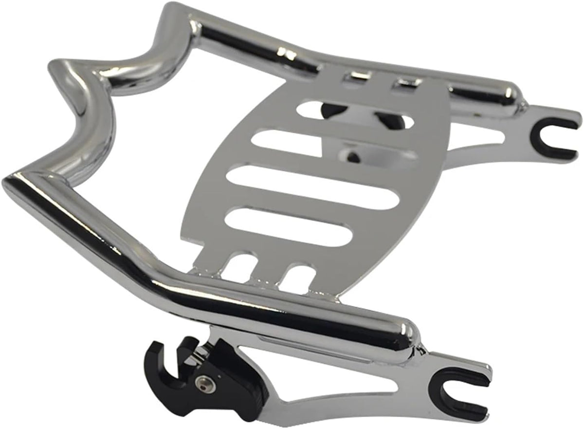 Soporte GPS teléfono moto Road King Road Glide 2009 a 2024 - acero sólido cromado - estilo corona navegación