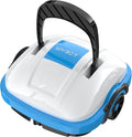 WYBOT Osprey 200 robot limpiafondos piscina - Para fondos planos hasta 50 m2 - Motores de doble tracción y succión potente - Inalámbrico blanco con estacionamiento automático