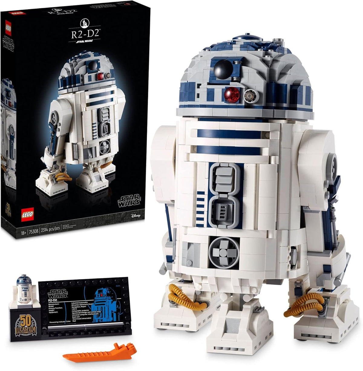 Maqueta R2 D2 Star Wars adultos - 2314 piezas plástico multicolor - construcción coleccionable