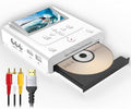 Grabadora VHS a DVD blanca - WiFi USB RCA HDMI tarjeta SD - convierte VHS VCR videocámara a DVD