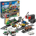 LEGO City Tren de Mercancias control remoto juguete construccion 1226 piezas vias minifiguras camion carretilla elevadora regalo niños 60198