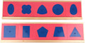 Tablero Geométrico Montessori de Hierro y Madera Material Educativo Sensorial para Desarrollo Matemático Infantil