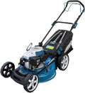 Cecotec Terrenator 4000.51 Total Z Auto Cortacésped gasolina - Motor 167 cc y 2,7 kW con corte de 51 cm - Cuerpo de acero gris y azul - Propulsión automática y sistema 4 en 1