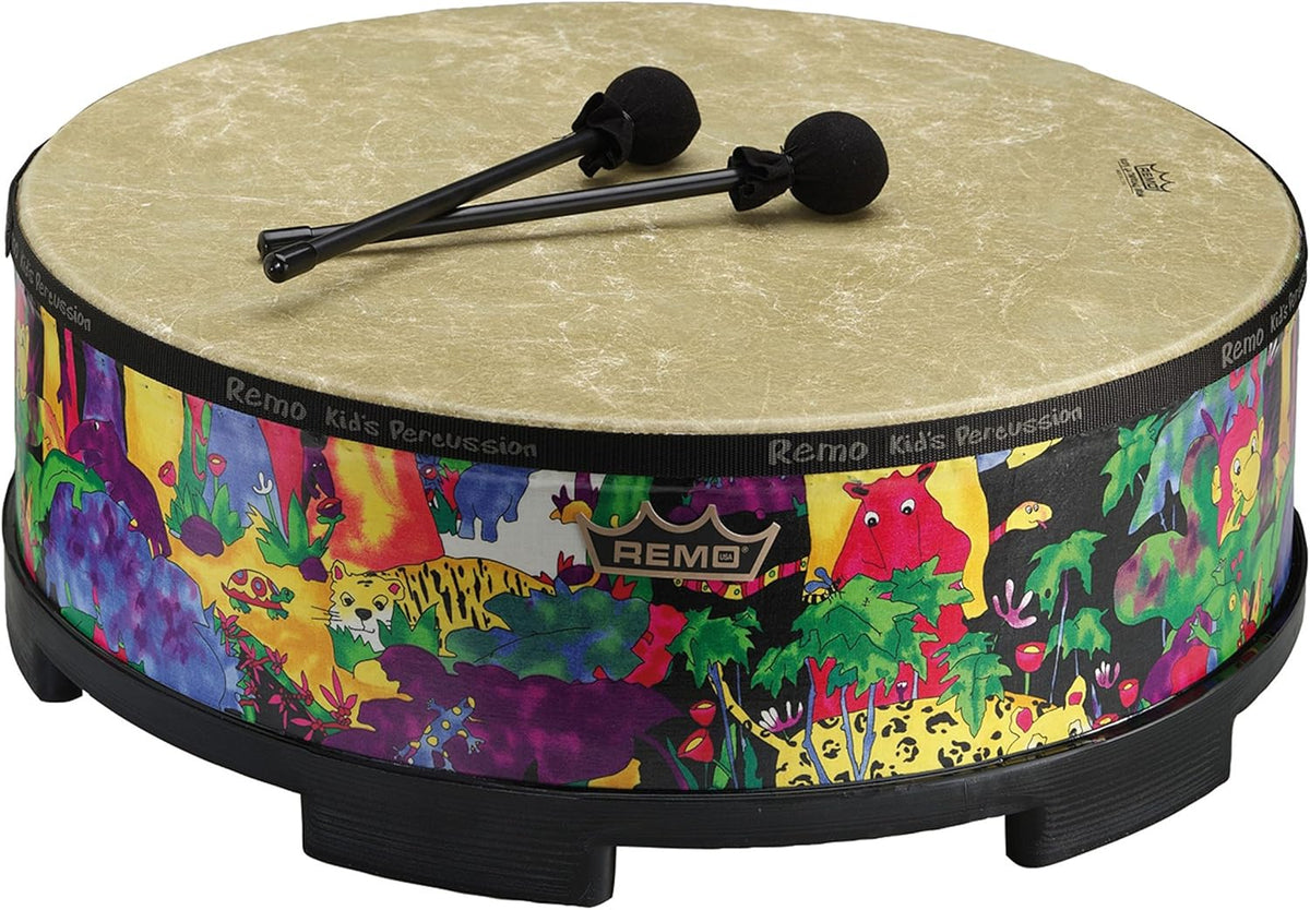 Remo Gathering Drum Tambor Infantil 22 Pulgadas Instrumento Percusión Educativo KD5822 Forest Rain