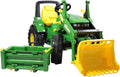Tractor a pedal infantil 110 x 52 x 54 cm - plástico con carga frontal - compartimento transporte 3 a 8 años
