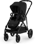 CYBEX Gazelle S cochecito modular - Desde nacimiento hasta 4 años y 22 kg por asiento - 20 configuraciones en modo individual o dúo - Moon Black con arnés 5 puntos